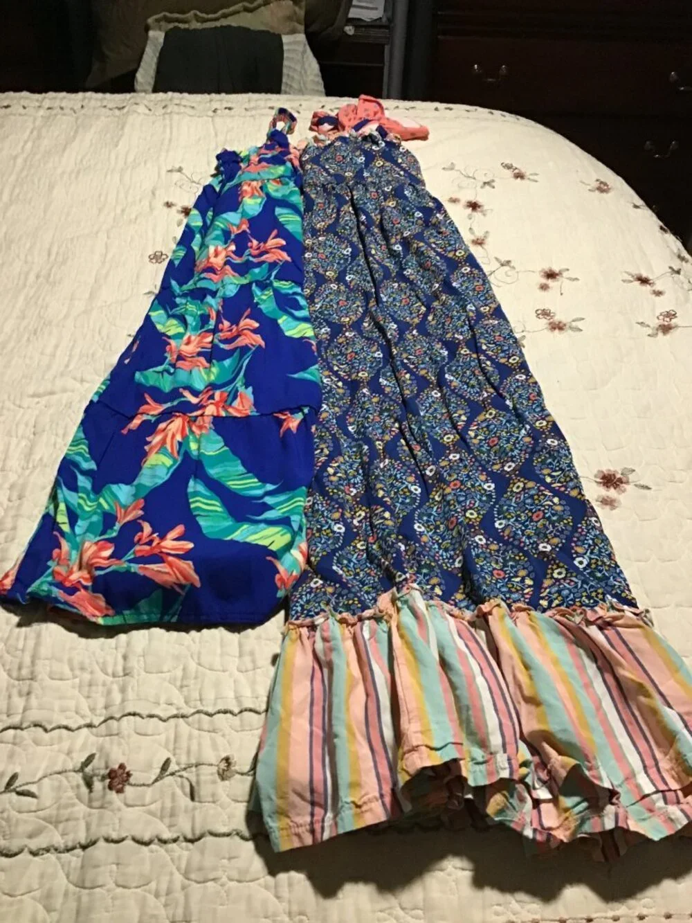 Lot of 2 Girl's Dresses-Maxi Matilda Jane (Size 10) & Place (10-12) Nice Shape